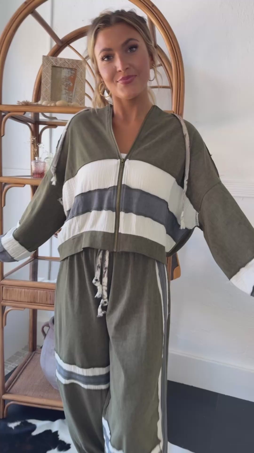 Easy Street Zip Up Jacket, Olive