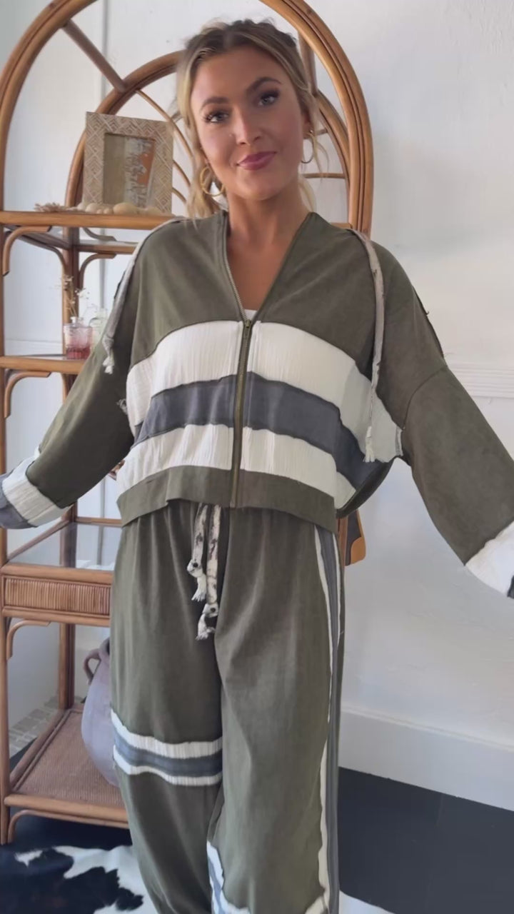 Easy Street Zip Up Jacket, Olive