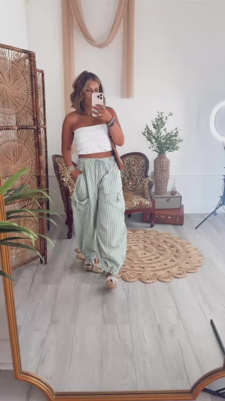 Driftline Striped Jogger Pant, Mint