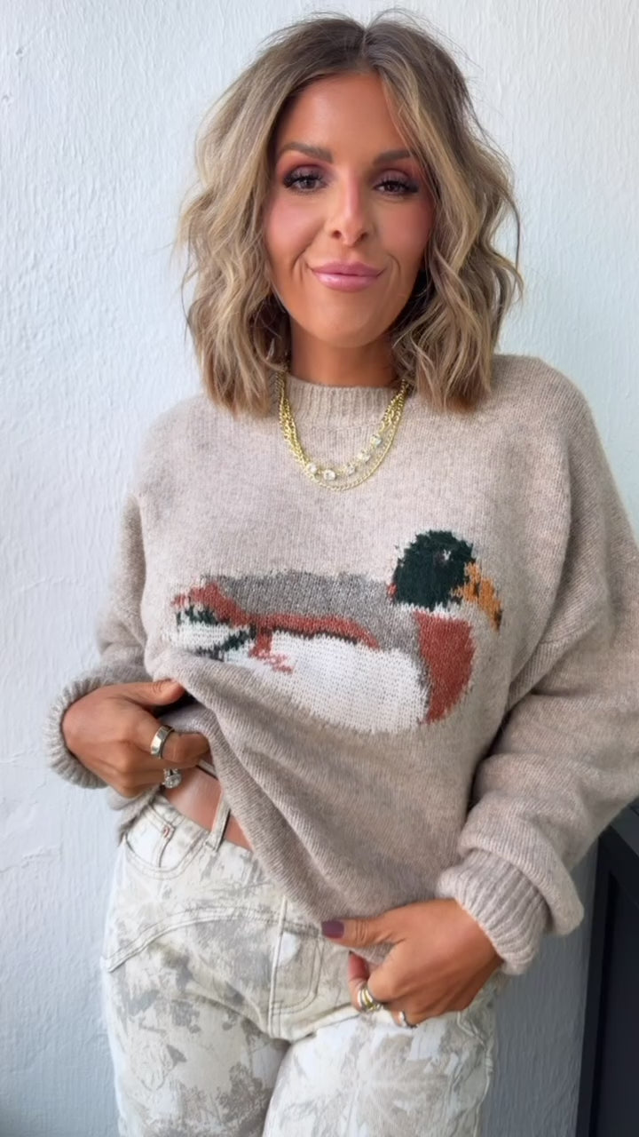 Puddle Jumper Duck Sweater, Sand