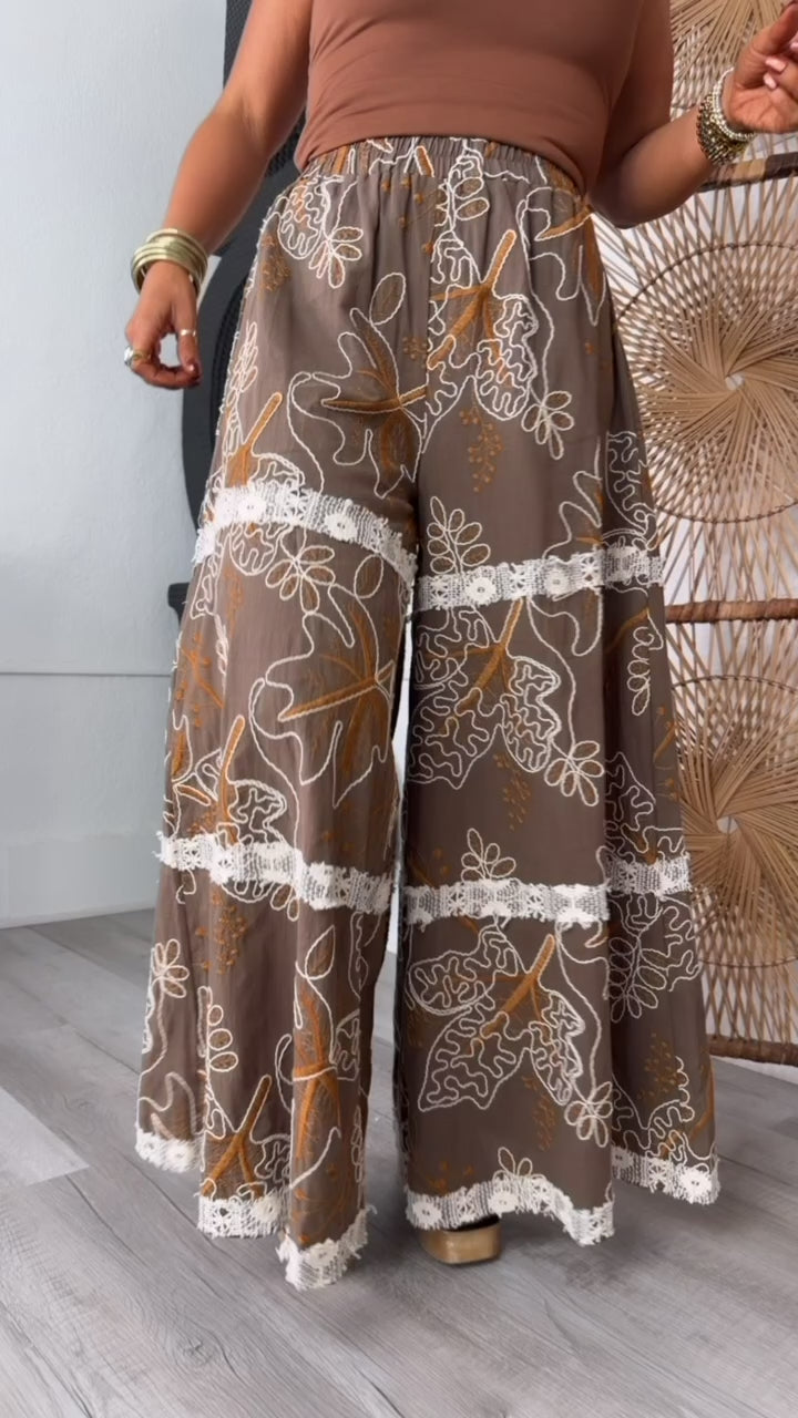 Fallen Oak leaf Pant, Chocolate