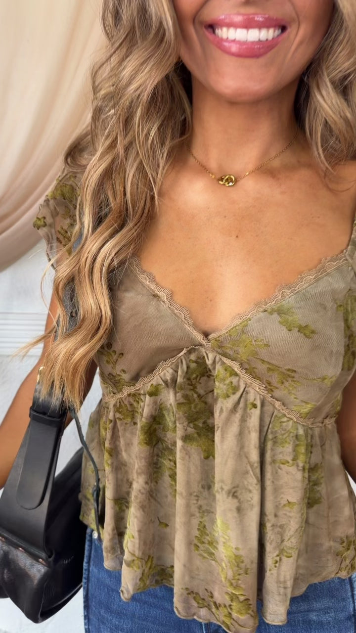 Evermoore Evening Blouse, Olive