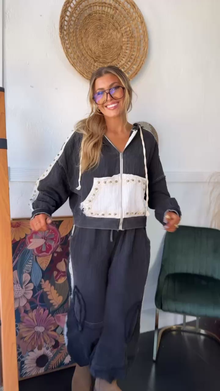 Espresso Eclipse Zip Up, Black