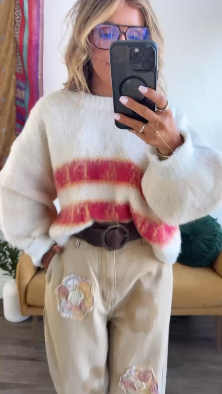 Soft Ember Sweater, Powder Cream