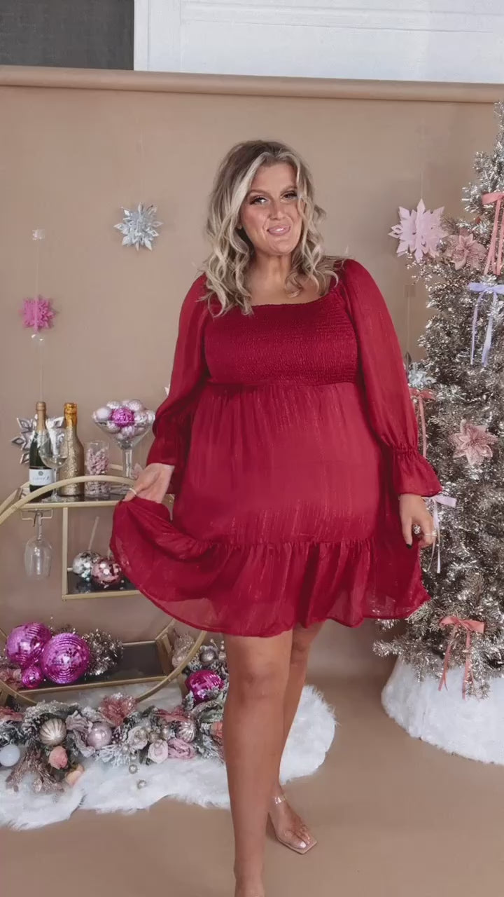high waisted dress pants express Feather Trim Velvet Mini Dress - Black & Burgundy main image 0