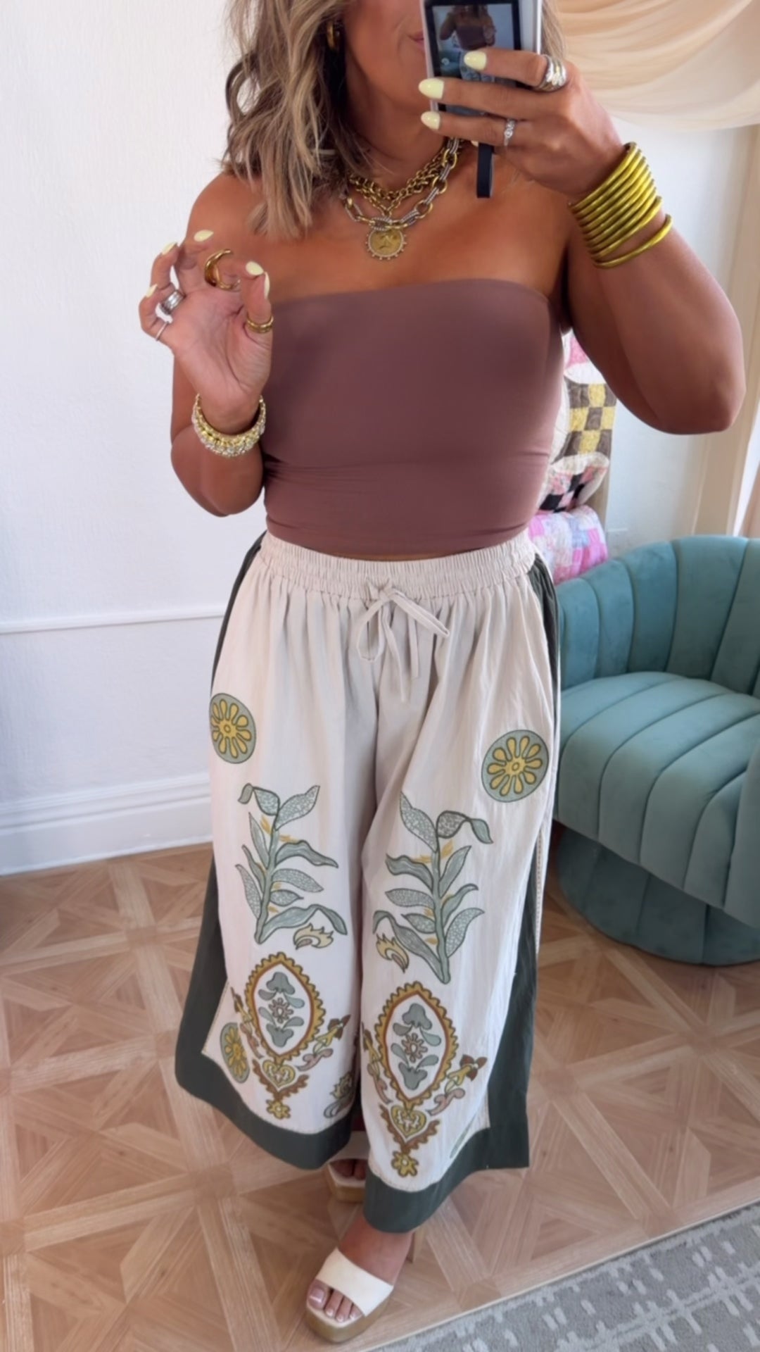 Olive Breeze Pants, Taupe/Olive