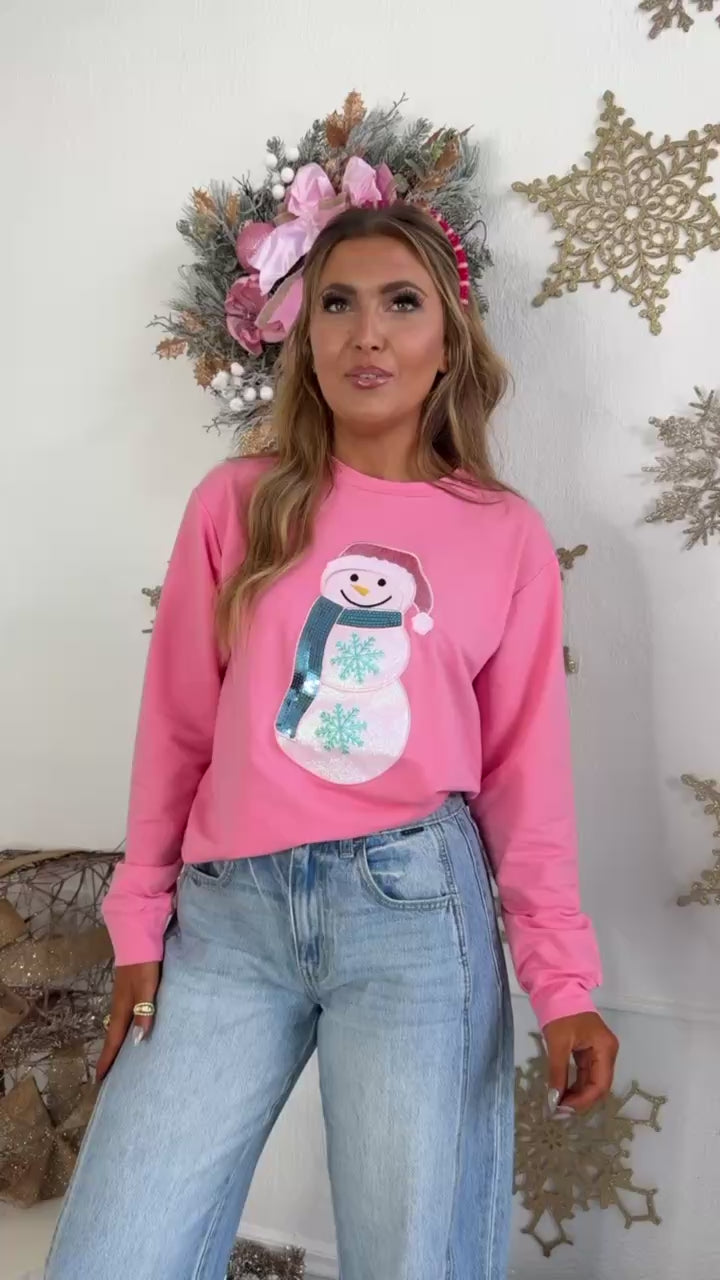 Frosted Sprinkle Sweatshirt, Pink
