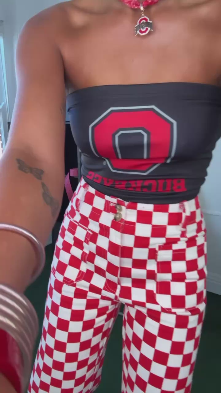 Game Day Ohio Tube Top, Black
