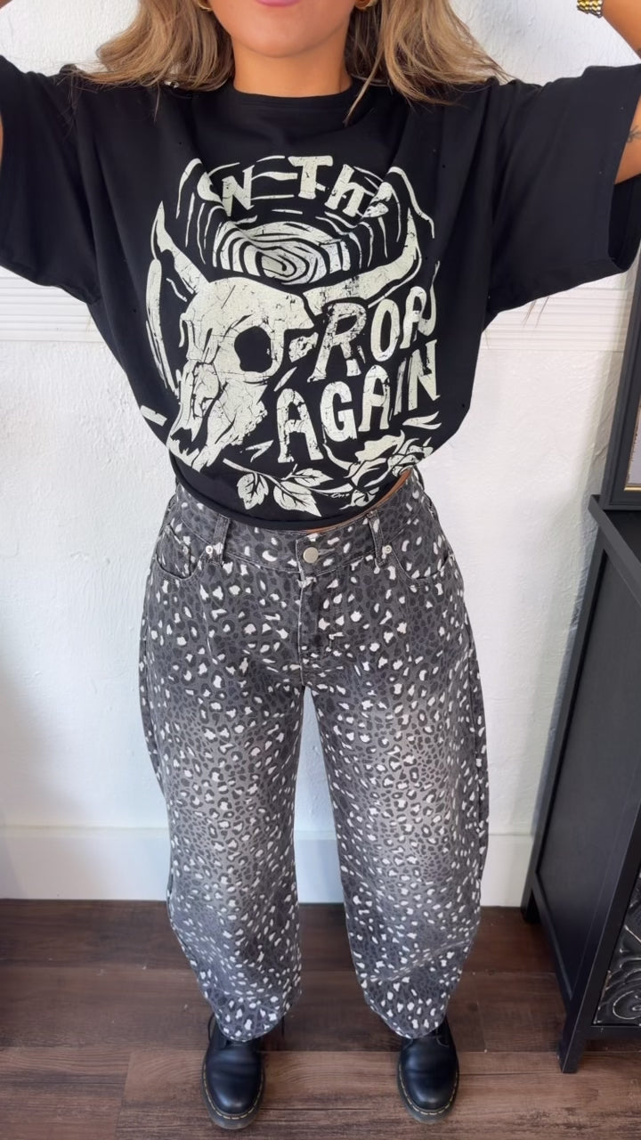 Edge Up Denim Pant, Leopard