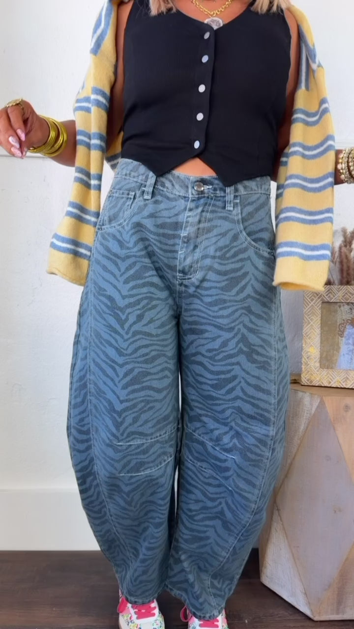 Gallery Girl Barrel Pants, Denim