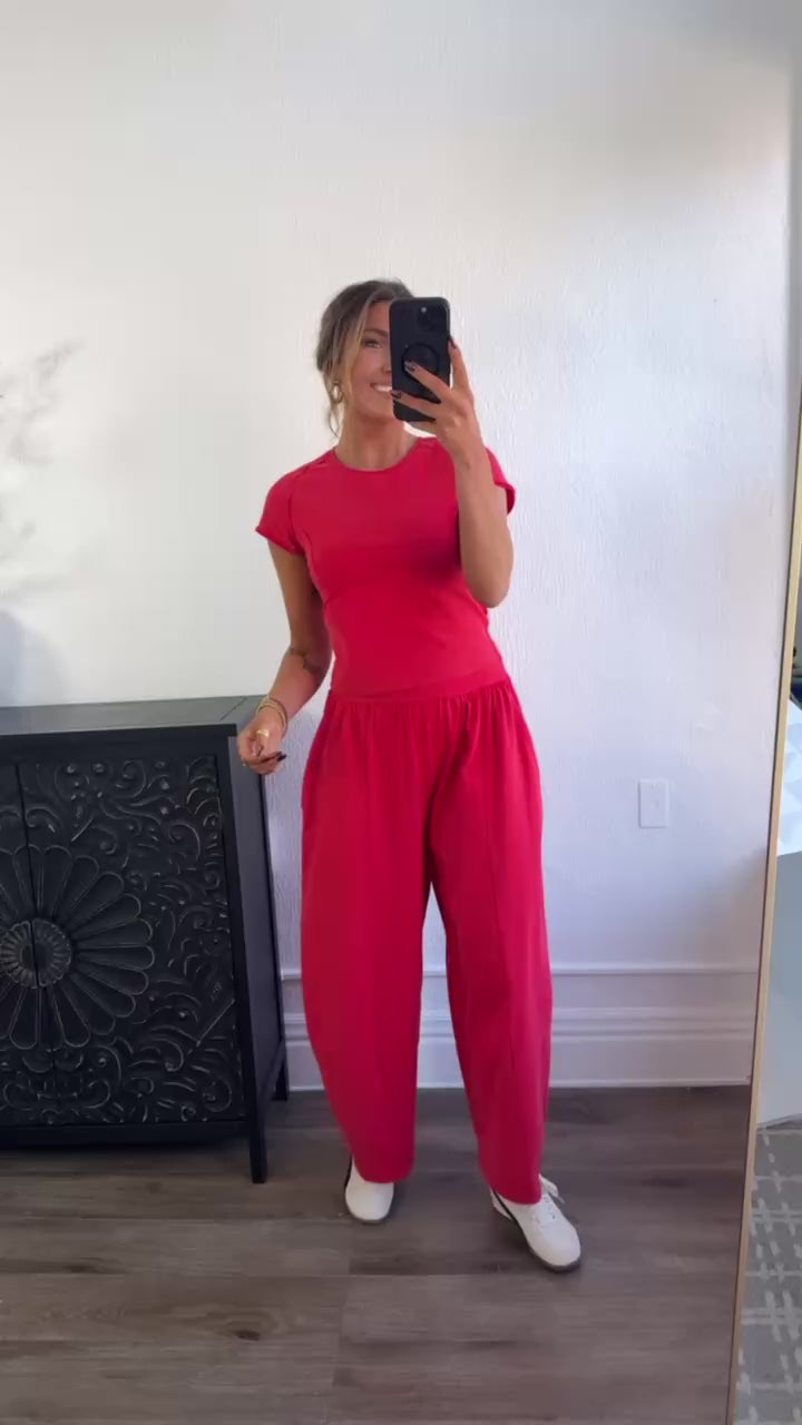 Jetset Lounge Set, Tomato