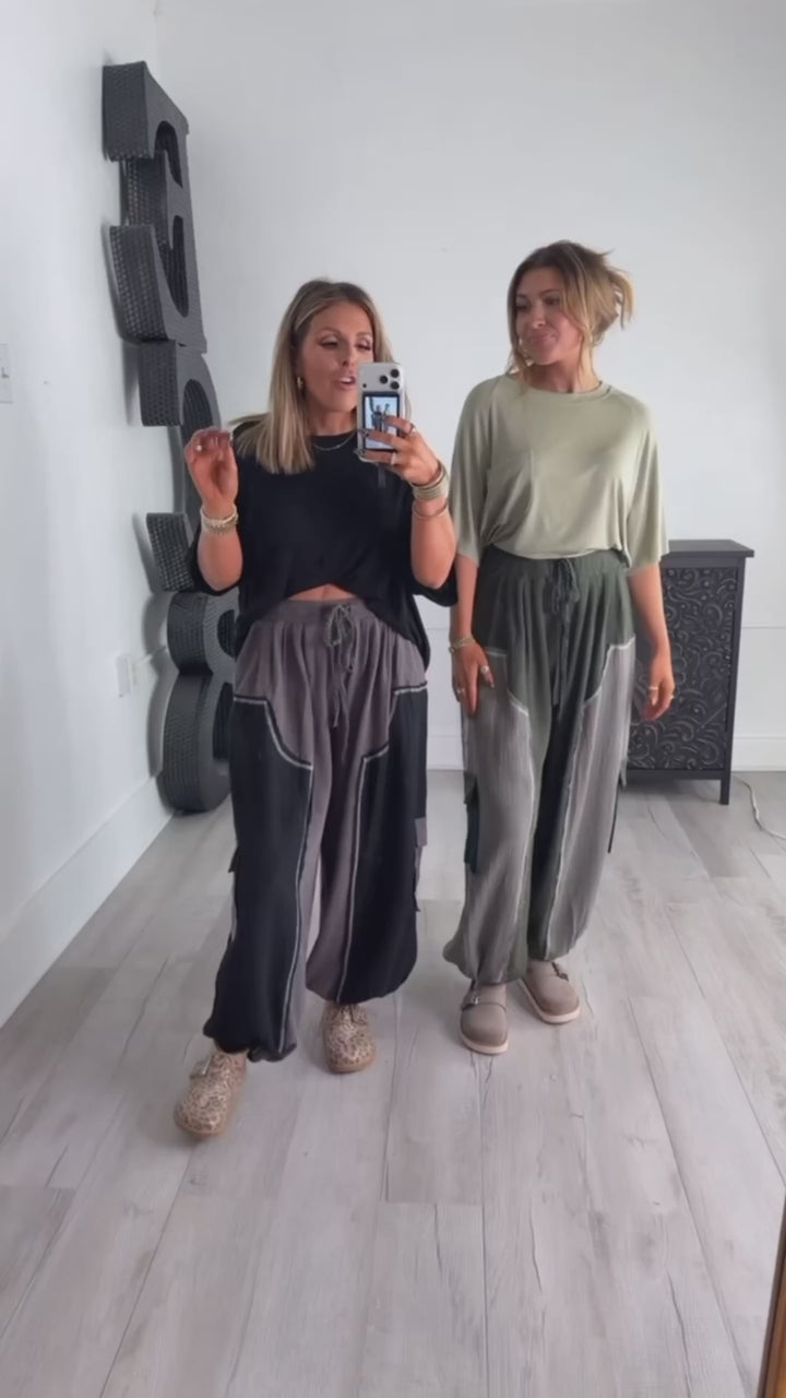 DOORBUSTER: All Day Ease Slouchy Tee, Black