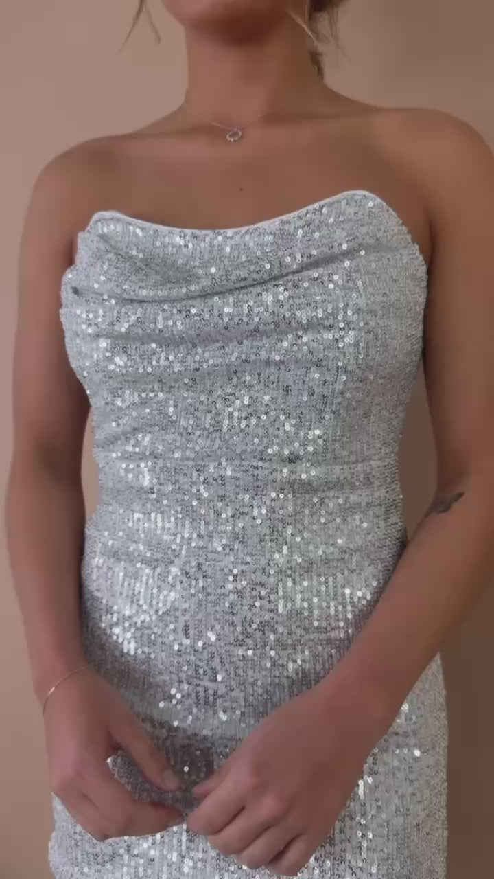 white and silver mini dress Girl In Glam Mini Dress, Off White – Everyday Chic Boutique