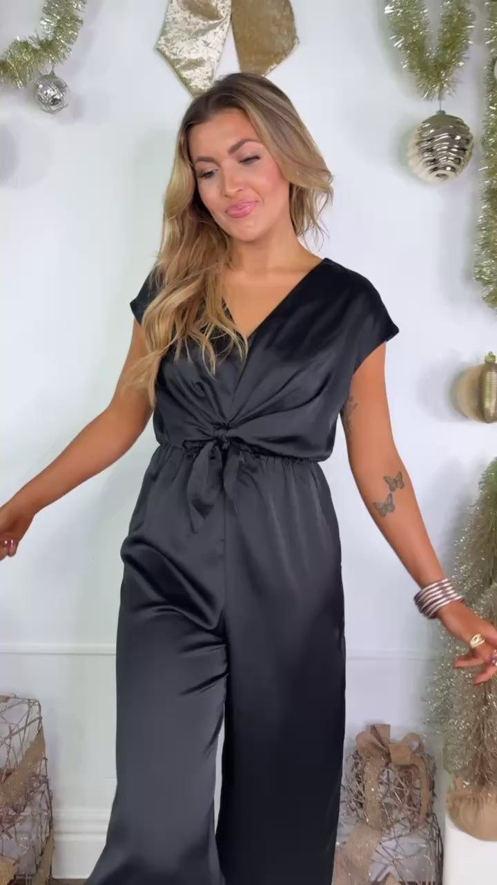 Here For The Party Jumpsuit, Black