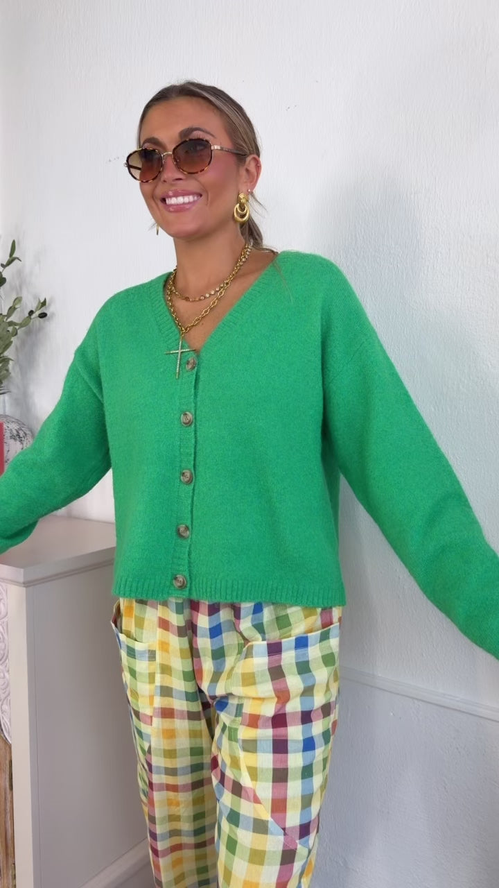 Haven Knit Cardigan, Green