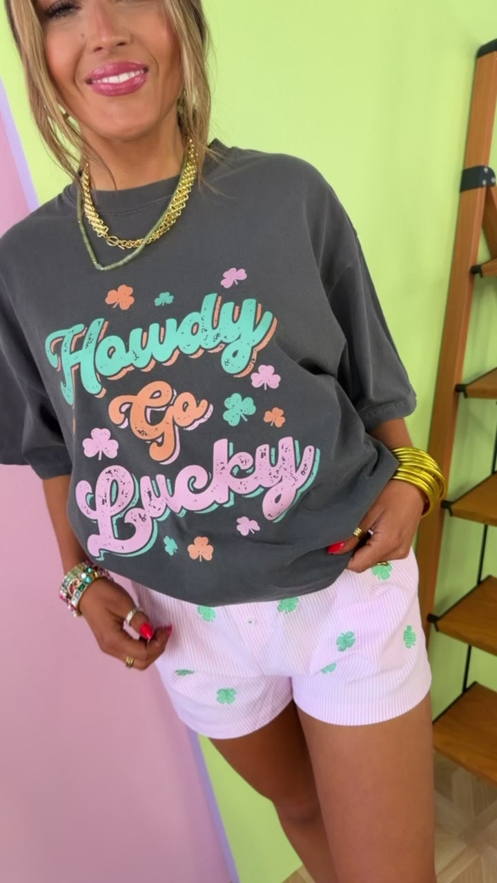 Howdy Go Lucky Graphic Tee, Pepper