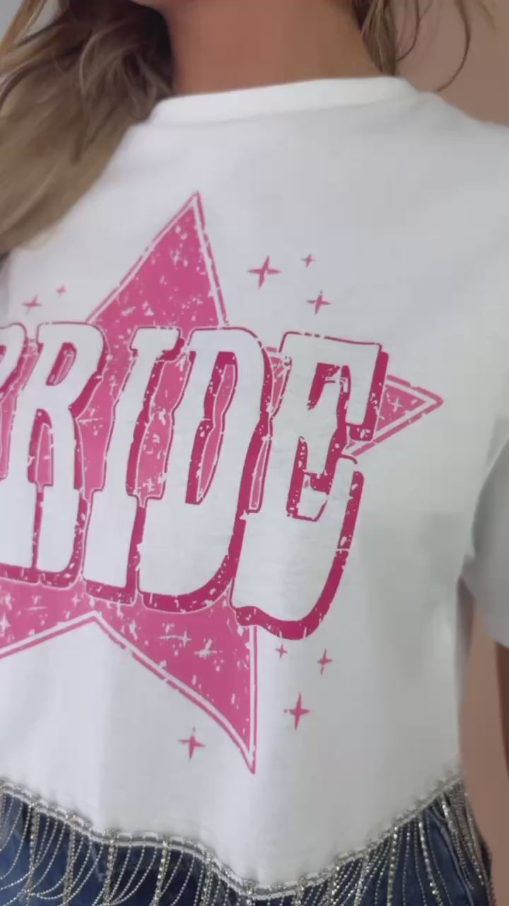 Bridal Rhinestone Tee, White – Everyday Chic Boutique