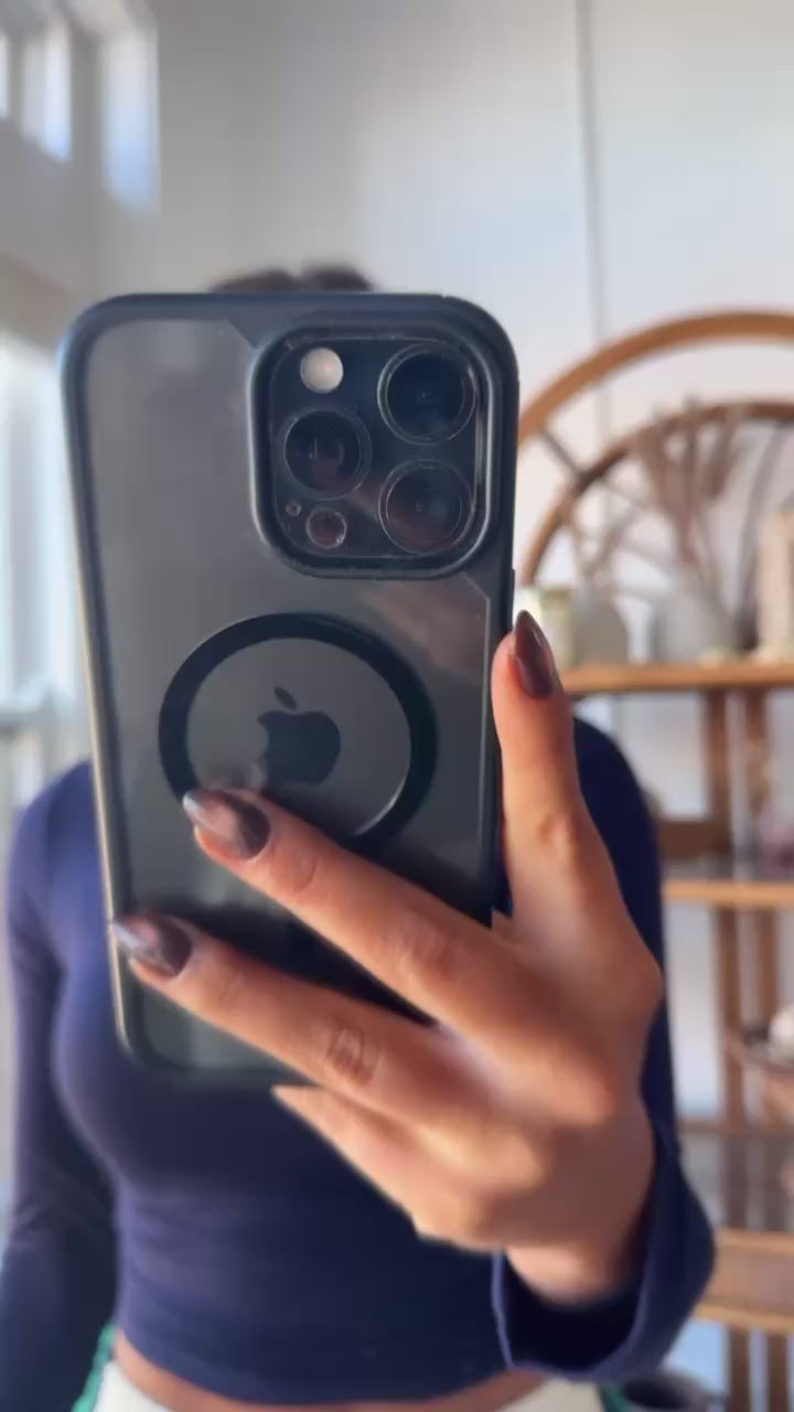 Everyday Essential Long Sleeve Basic Top, Navy