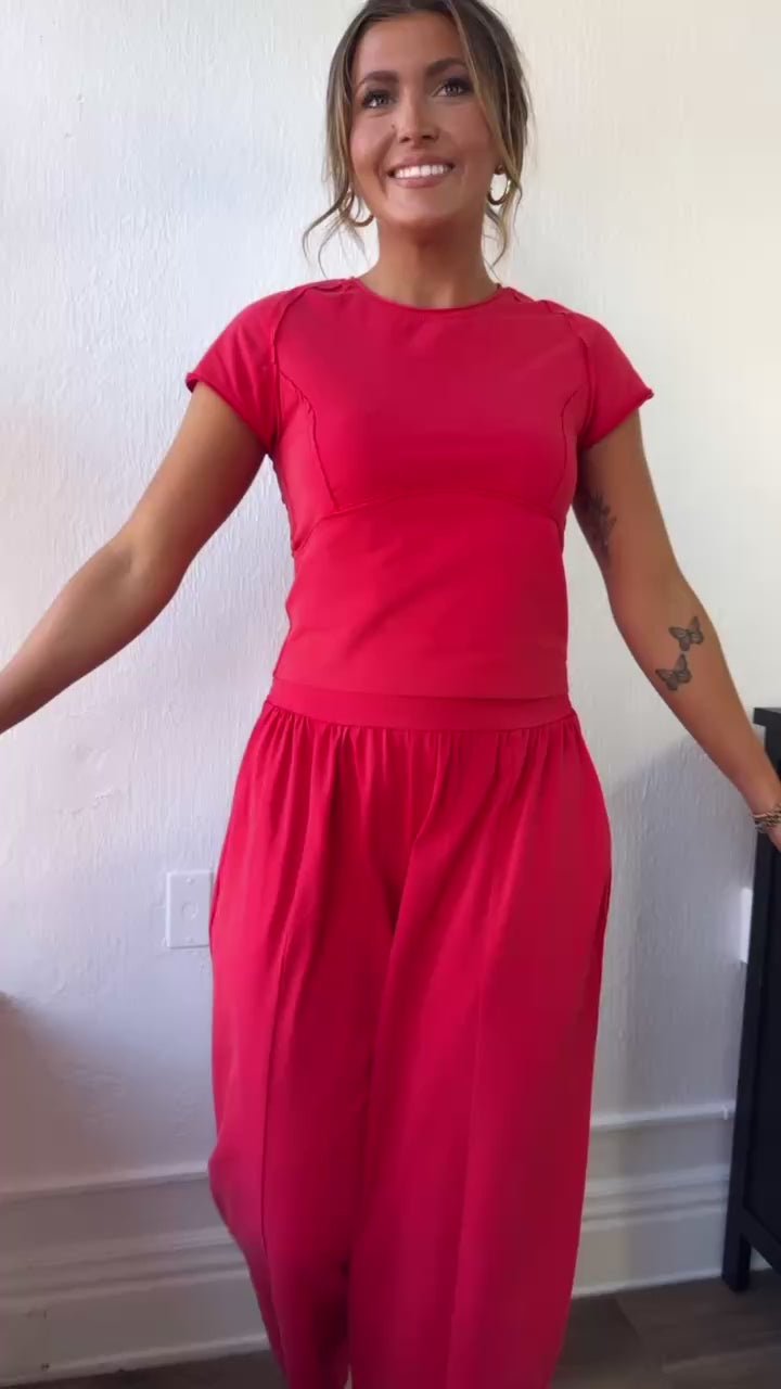 Jetset Lounge Set, Tomato