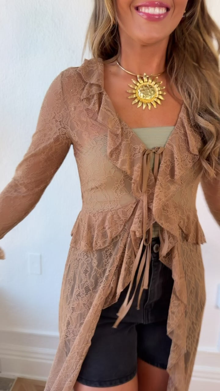 Vintage Chic Lace Kimono