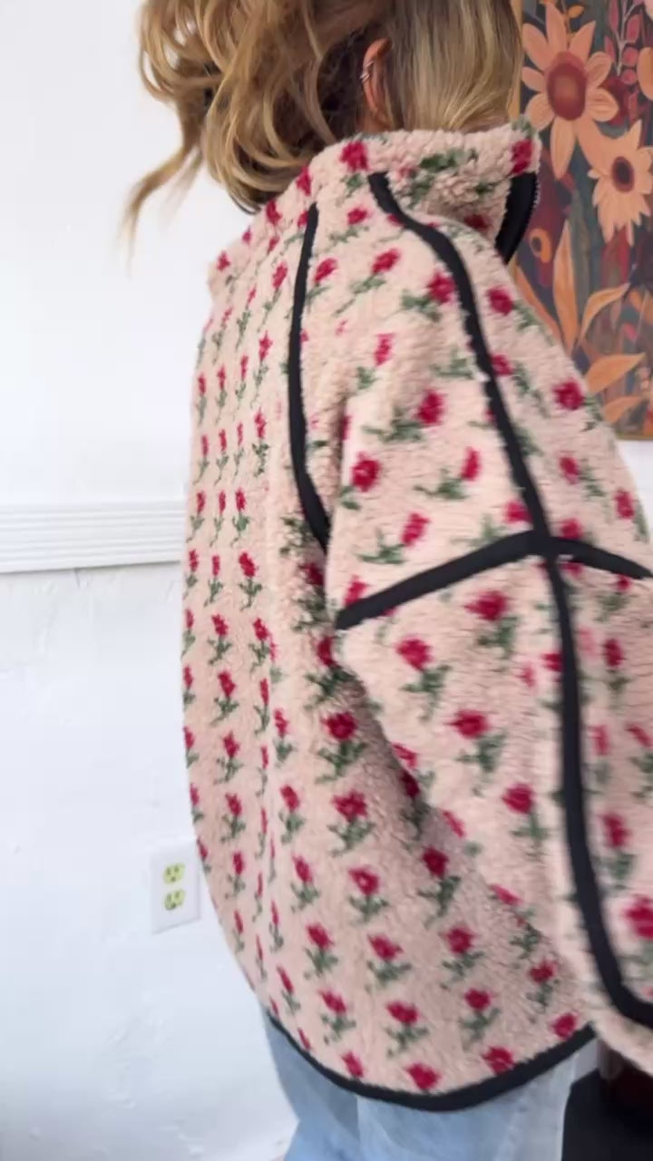 Winter Rose Quarter Zip, Sand