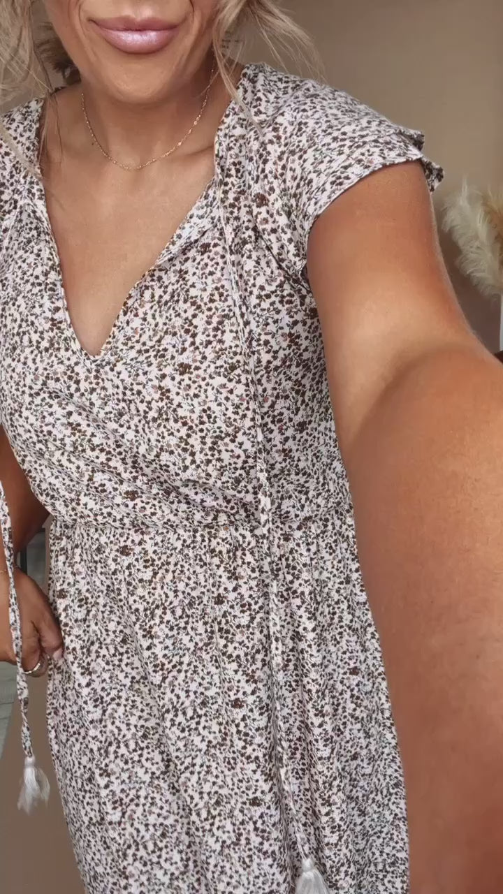 white christmas dresses ECB Exclusive: Melody Floral Maxi Dress, Cream – Everyday Chic Boutique