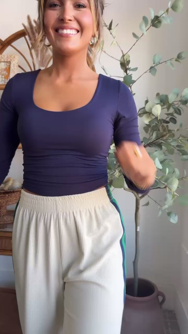 Day Dream Waffle Knit Pant, Cream