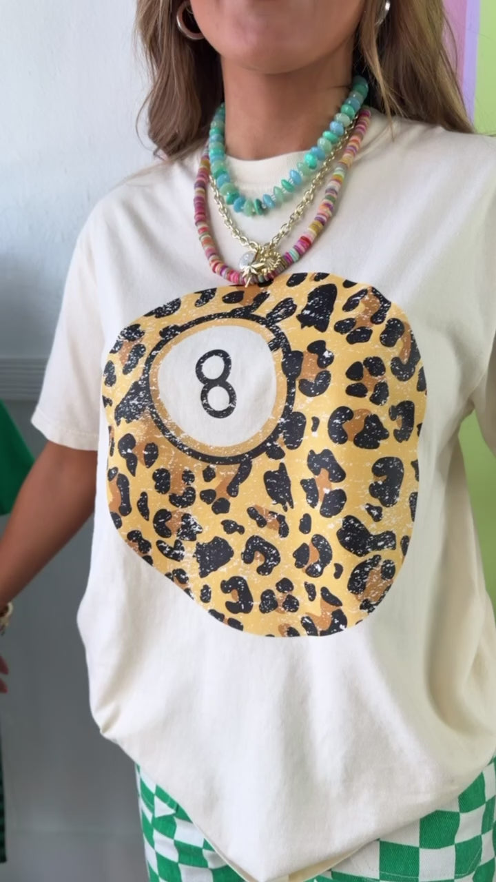 Lucky 8 Ball Graphic Tee, Ivory