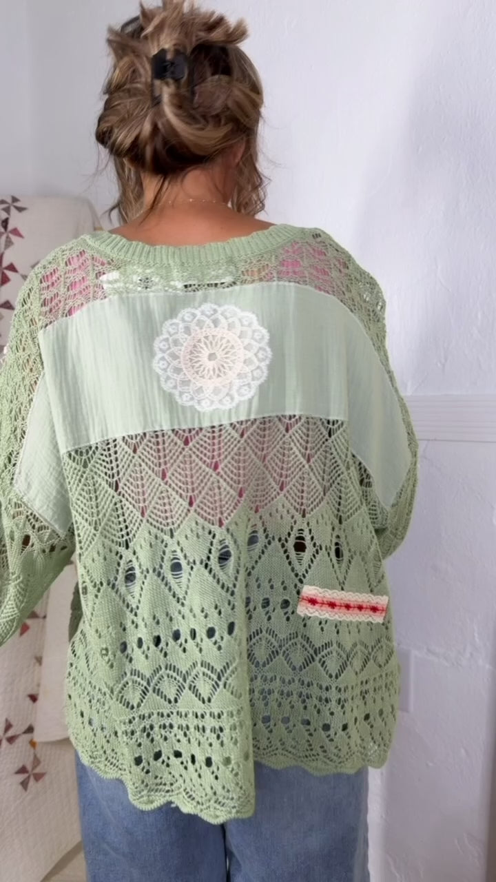 Sprout & Stitch Sweater, Matcha