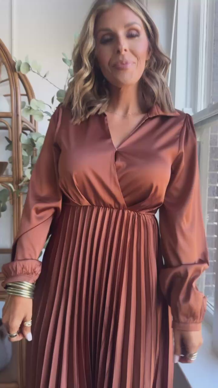 Autumn Grace Maxi Dress, Toffee