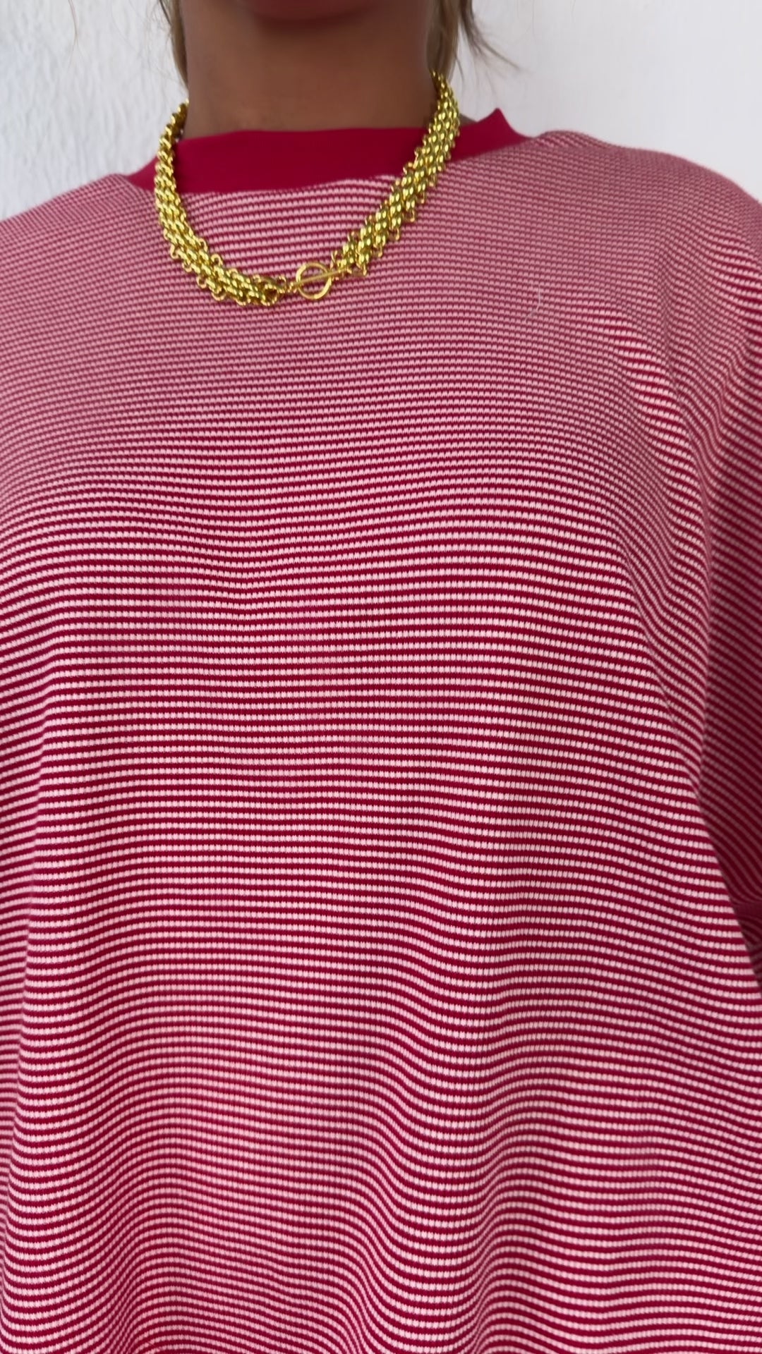 Comfy Stripe Shorts, Red