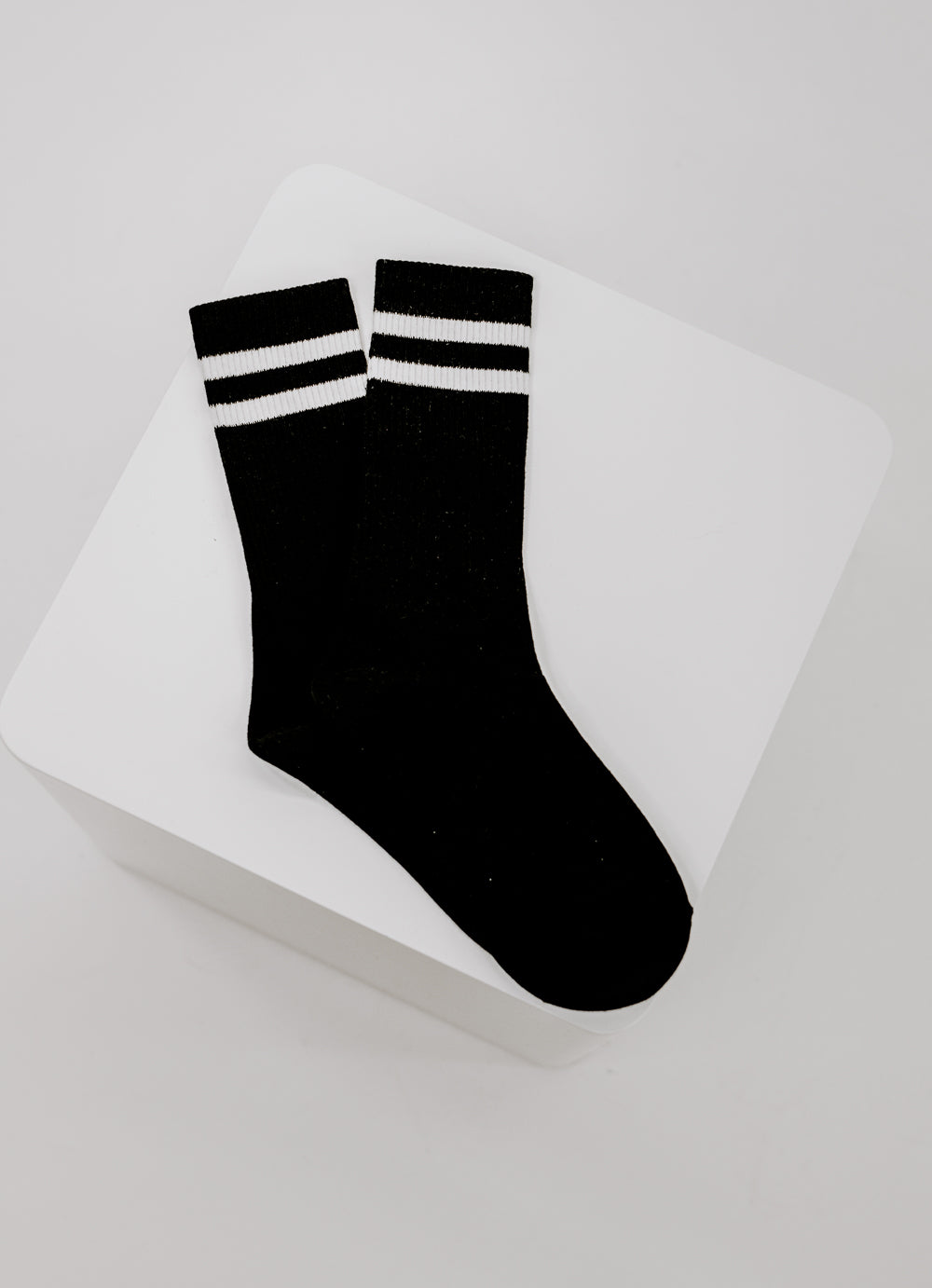 Classic Stripe Sock, Black/ White