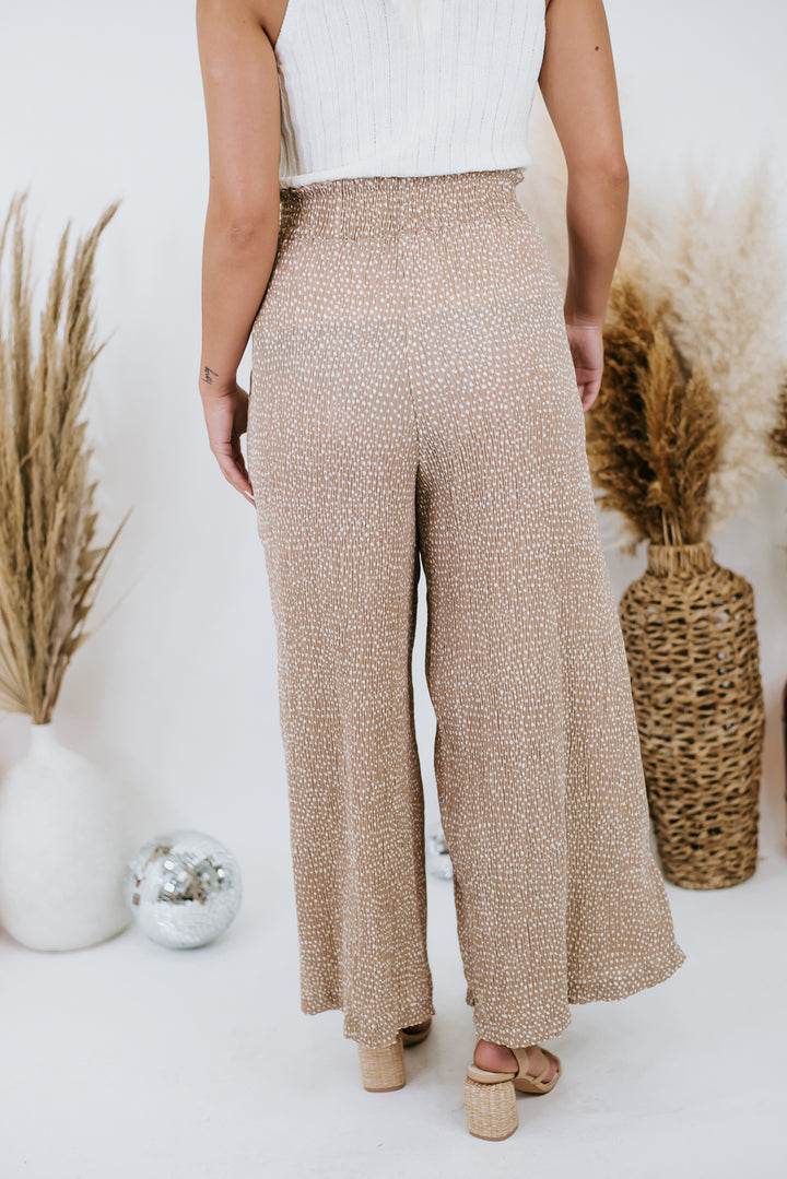 Better Days Dotted Pant, Taupe