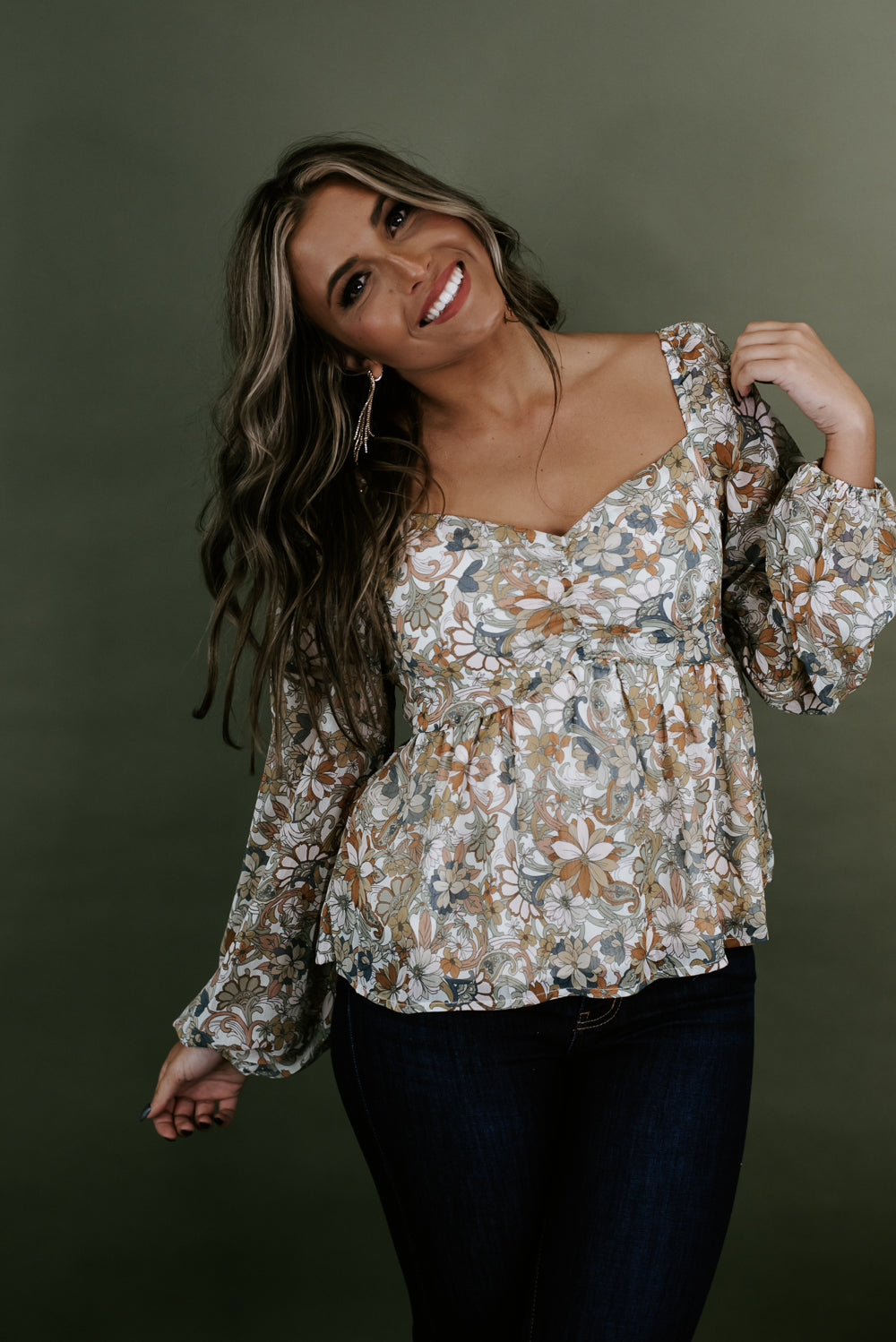 Adore You Most Blouse, Multi