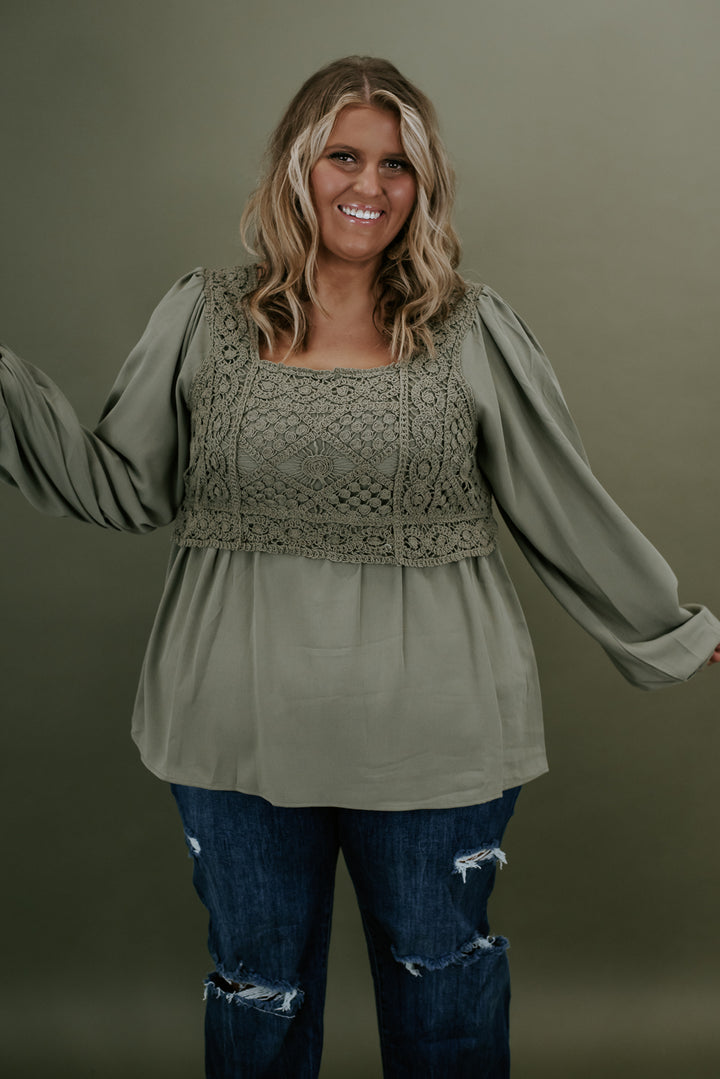All The Talk Blouse, Green