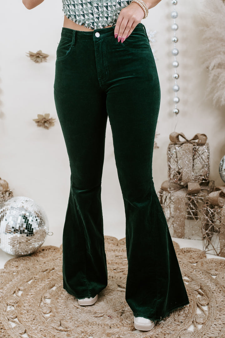 Stunning In Suede Flare , Green