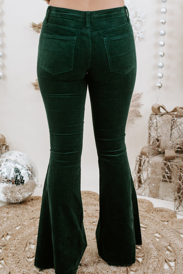 Stunning In Suede Flare , Green