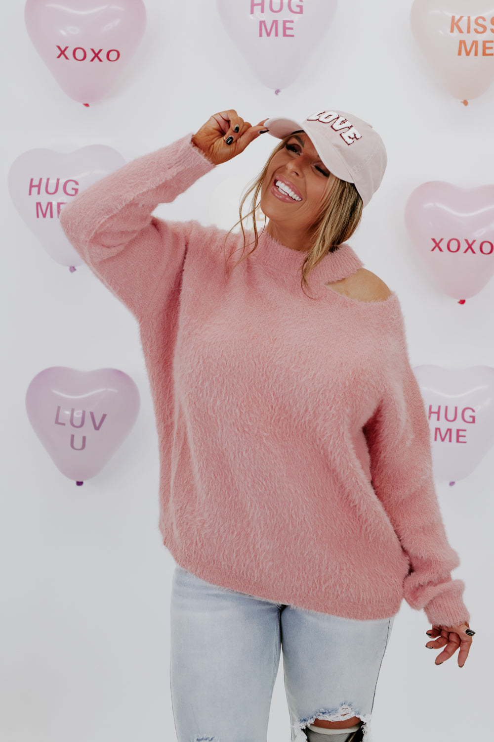 Main Squeeze Sweater, Light Pink