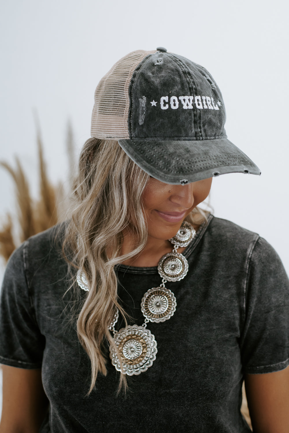 Cowgirl Ball Cap, Black