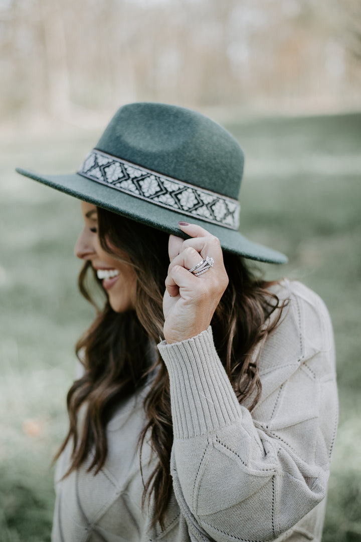 Meet Me For Martinis Rancher Hat, Olive