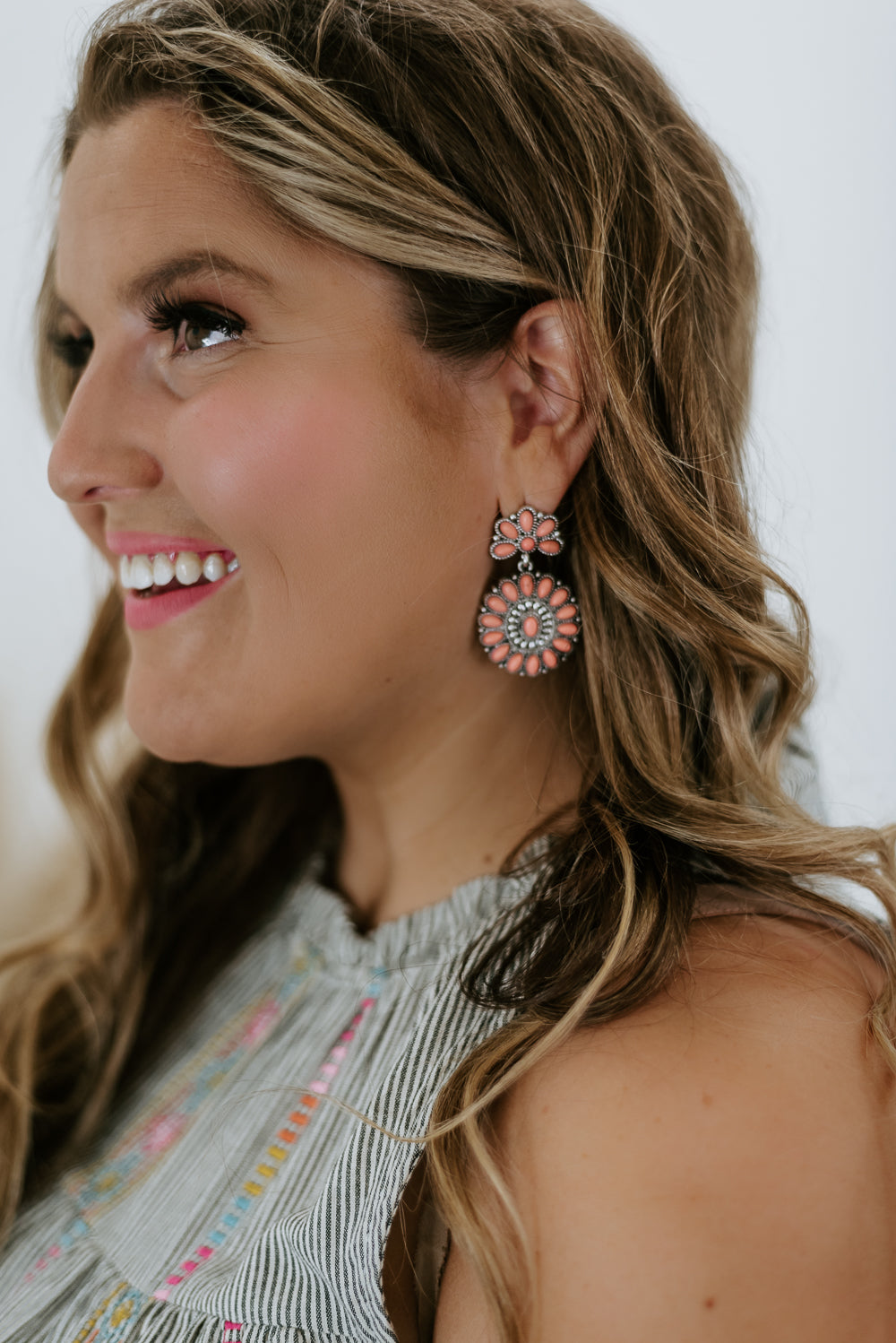Not My First Rodeo Earring, Peach