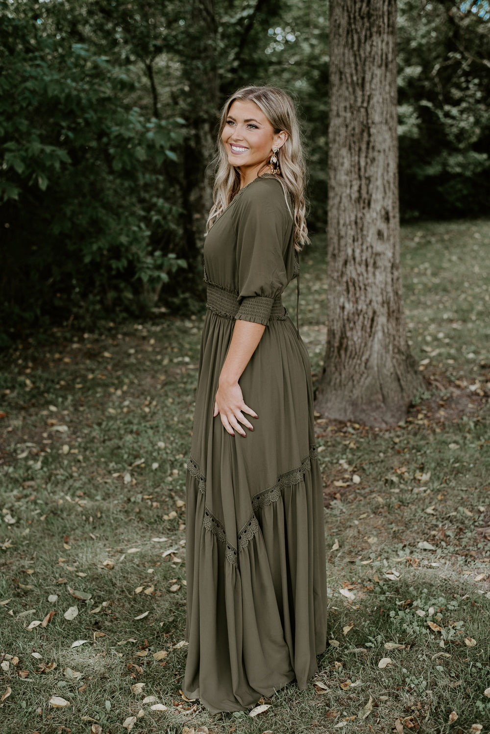 Most Admired Maxi Dress , Olive Green