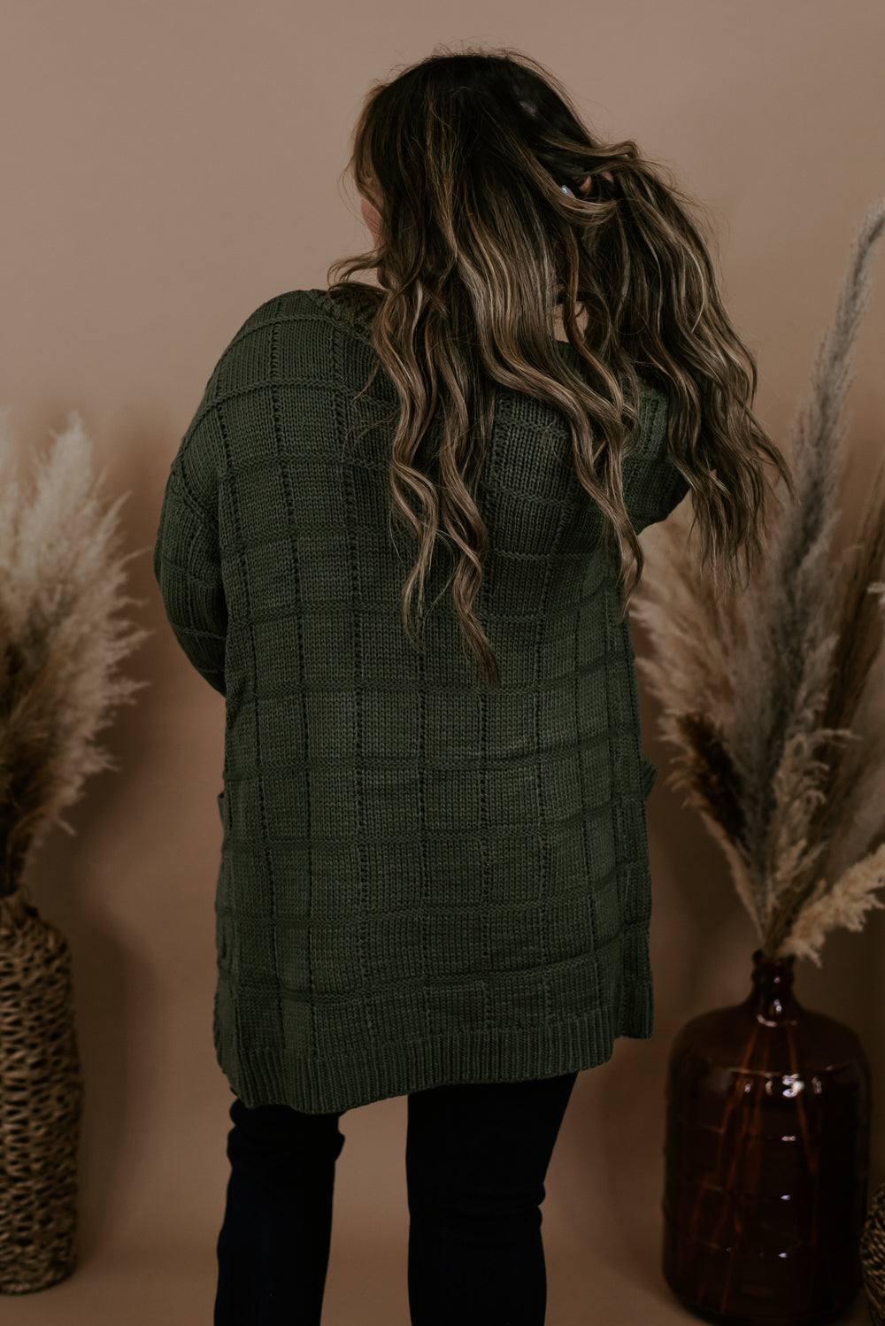 True To You Knit Cardi , Olive