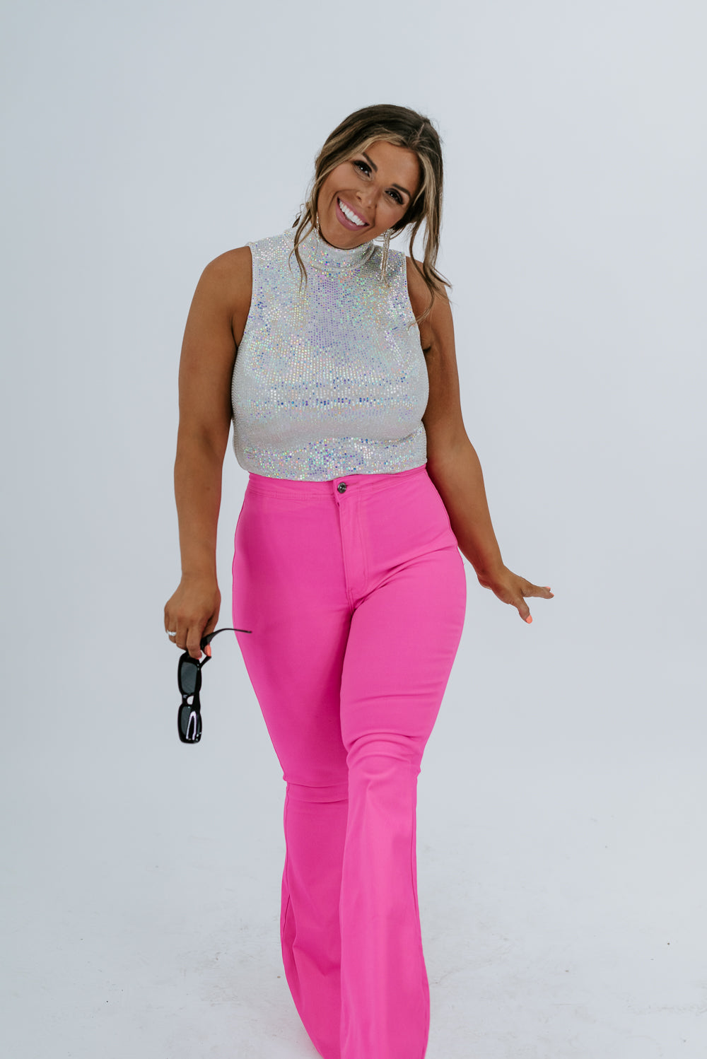 Broadway Nights Flares, Hot Pink – Everyday Chic Boutique