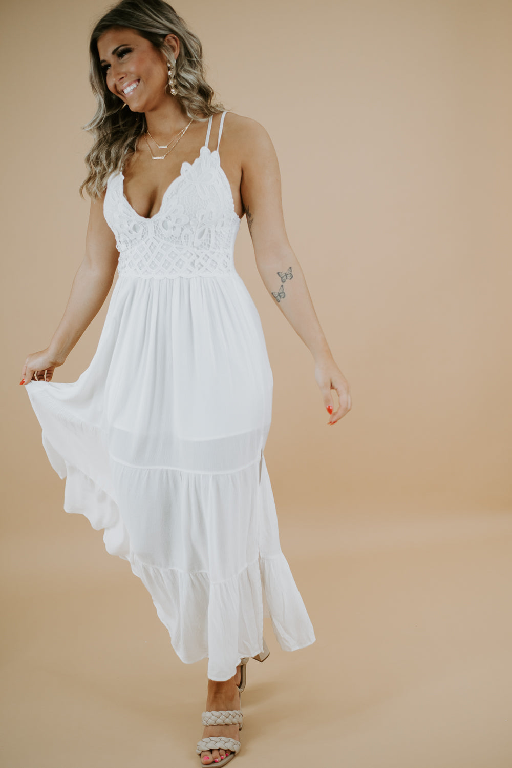 Every Occasion Maxi Dress, White