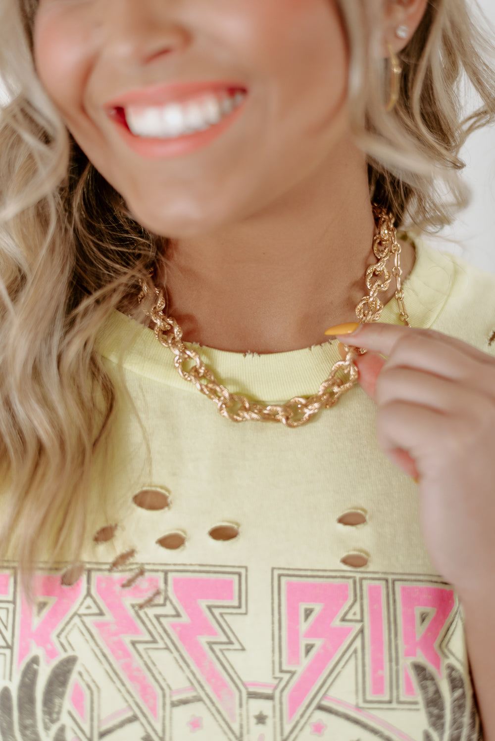Chunky Gold Chain , Gold