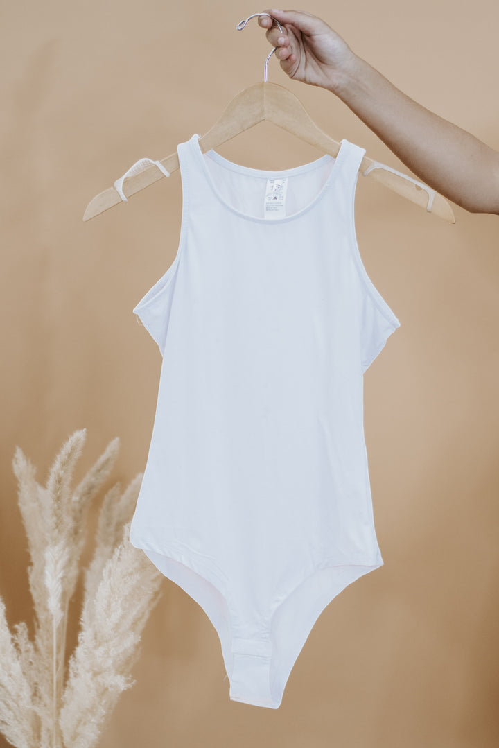 Must Have Seamless Tank Bodysuit, White