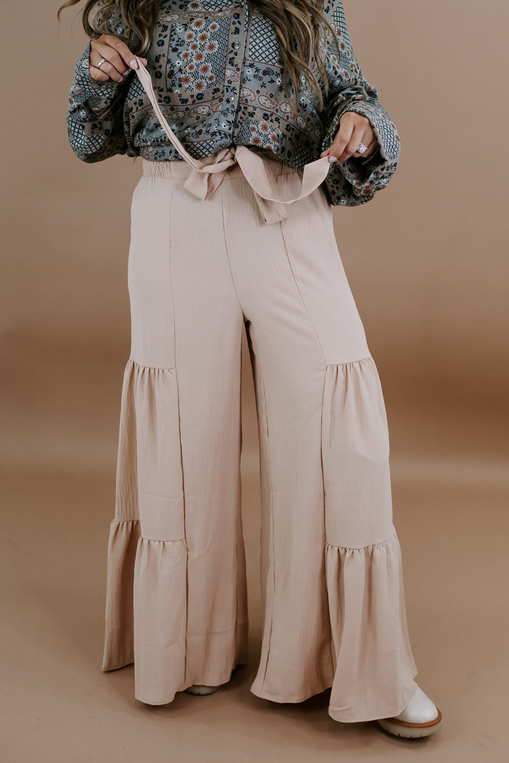 First Pick Wide Leg Pant , Taupe