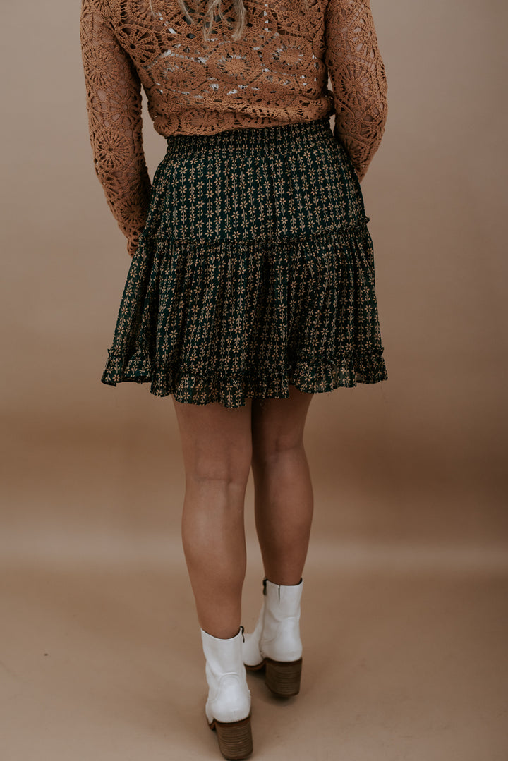 Twirl With Me Mini Skirt, Green