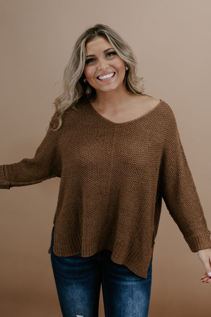 Windy City Loose Knit Sweater, Coco